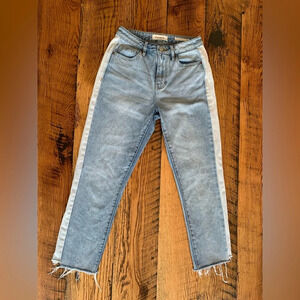 Pacsun mom jean, two tone denim